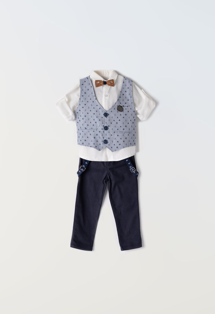 Hashtag Shirt, Waistcoat & Chino Set