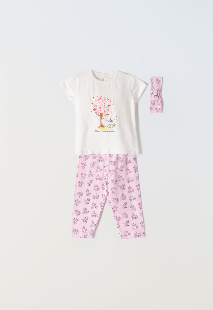 Miss Ebita Love is Everywhere Unicorn Legging, T-Shirt & Legging Set