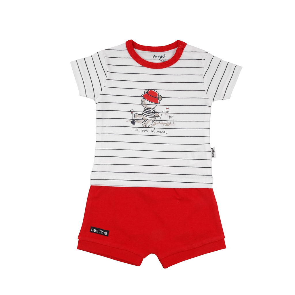 Babybol Stripe T-Shirt & Shorts Set