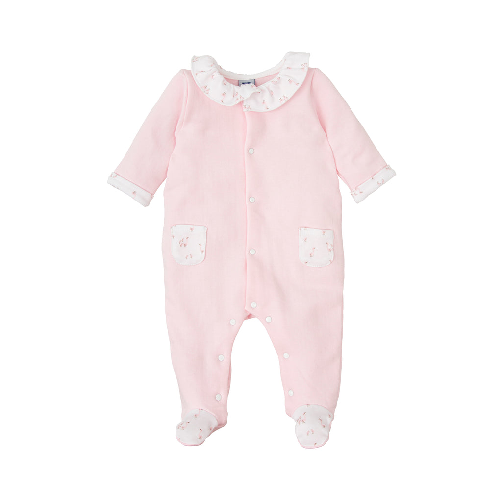 Babidu Pink Floral Babygrow