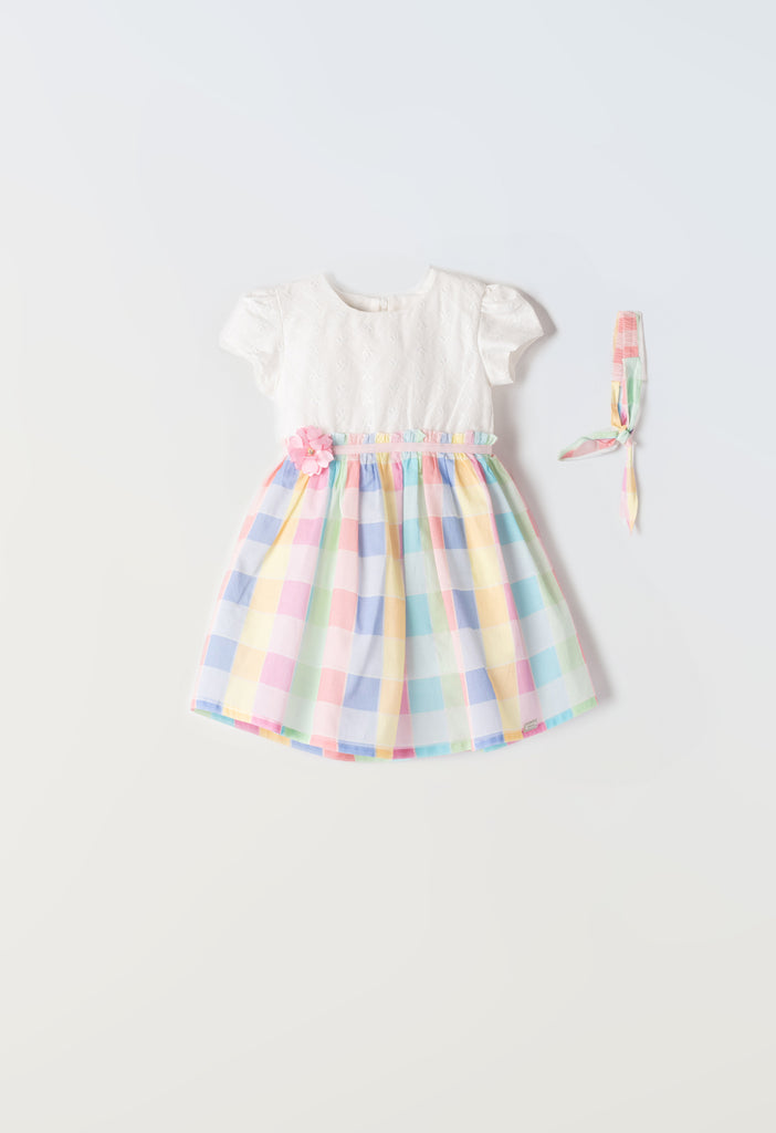 Miss Ebita Pastel Check Dress