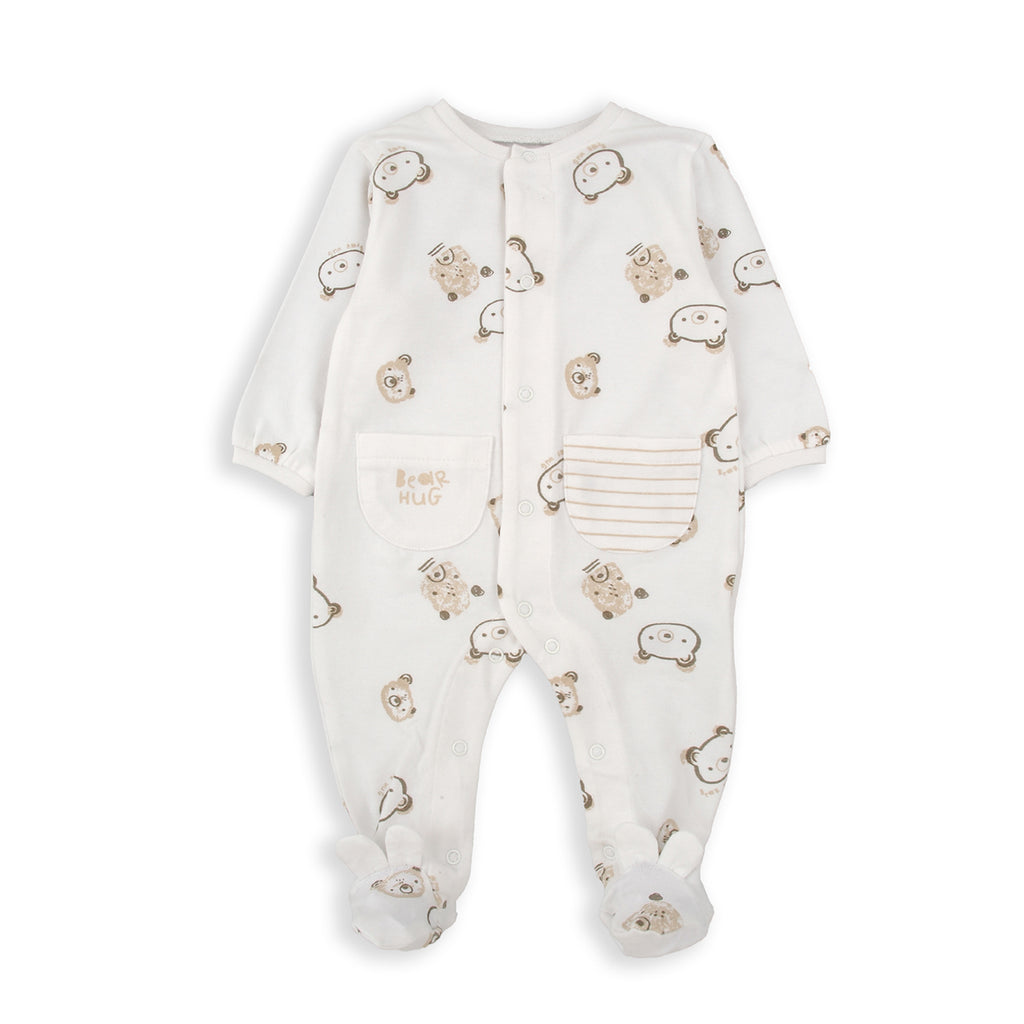 Babybol Teddy Print Babygrow