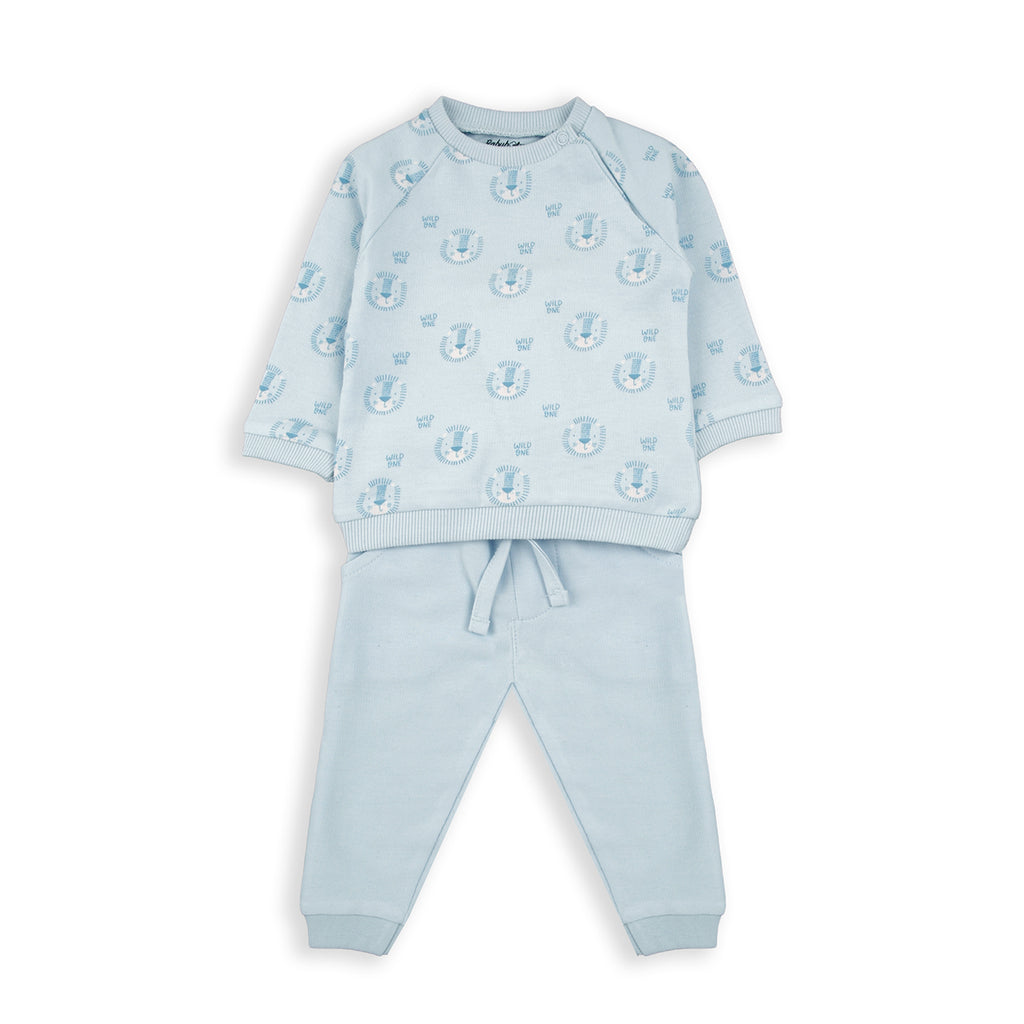 Babybol Lion Print Sweatsirt & Jogger Set