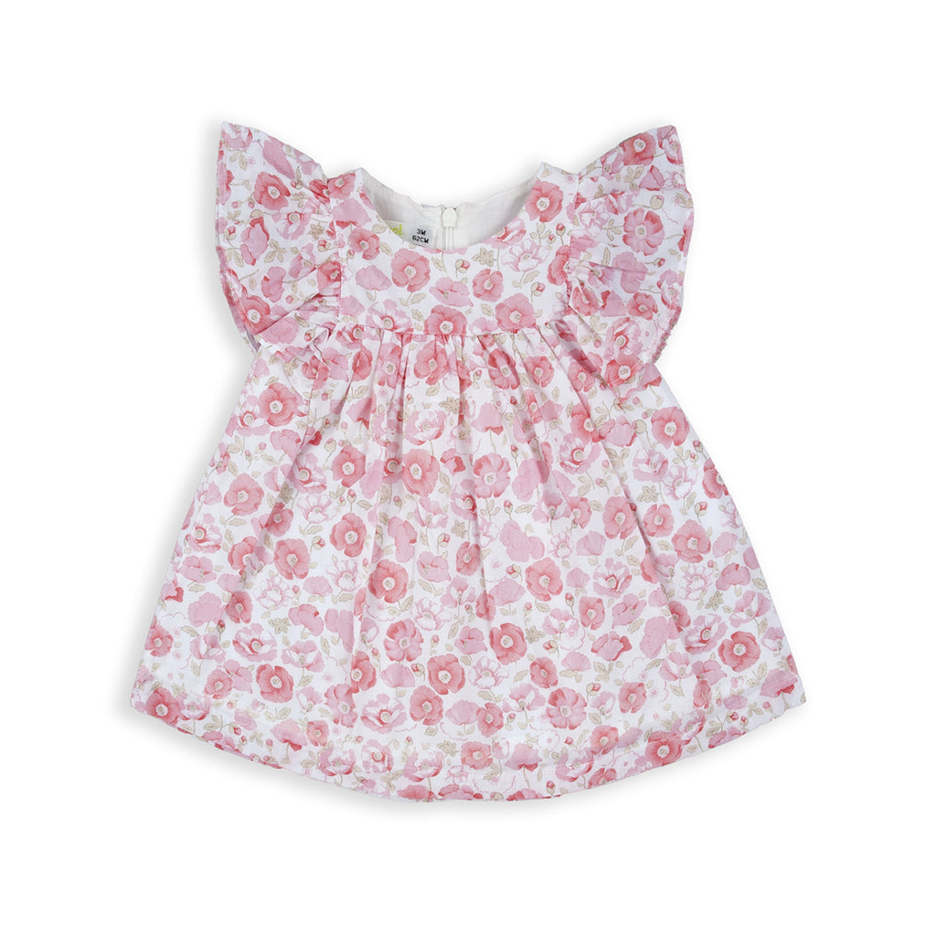 Babybol Pink Floral Dress