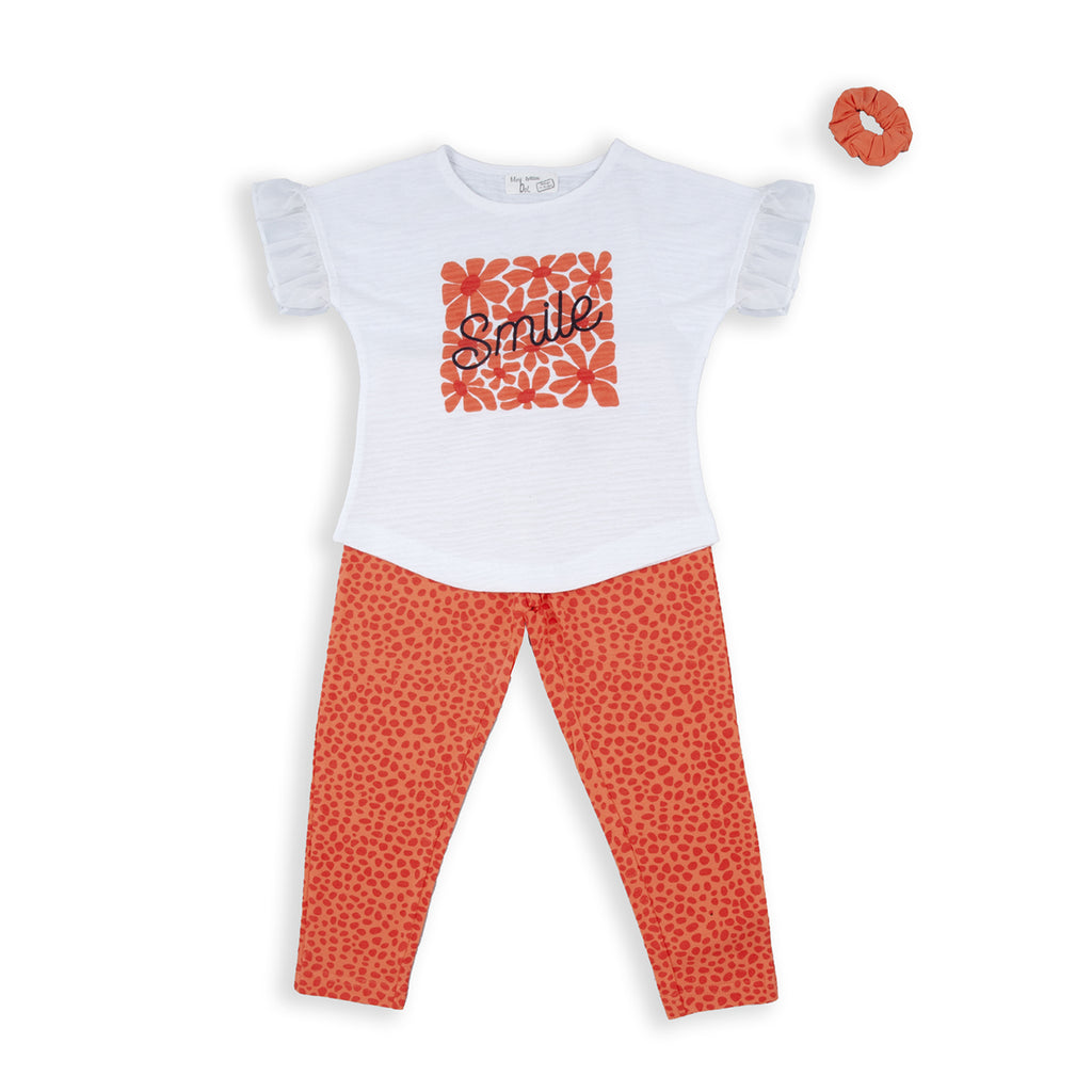 Babybol Print Leggings, T-Shirt & Bauble Set