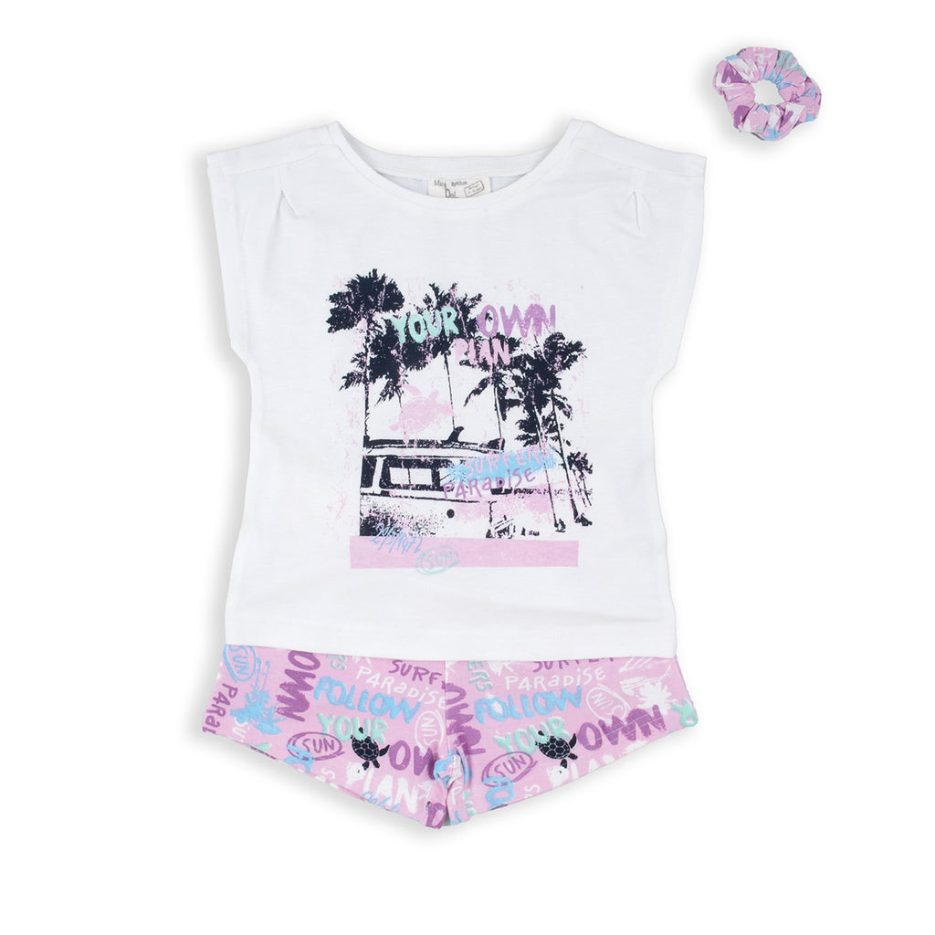 Babybol Floral Shorts & T-Shirt Set