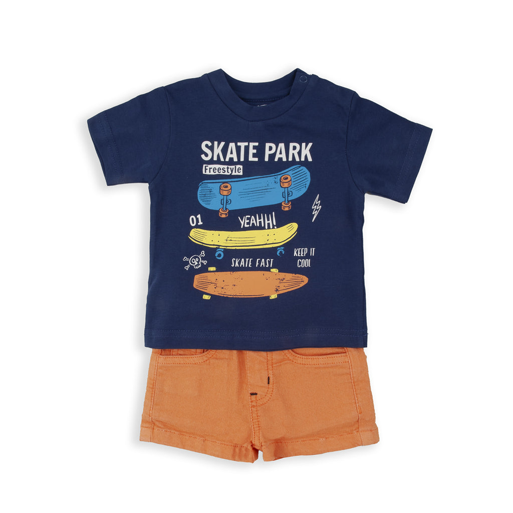 Babybol Skate Park Shorts & T-Shirt Set