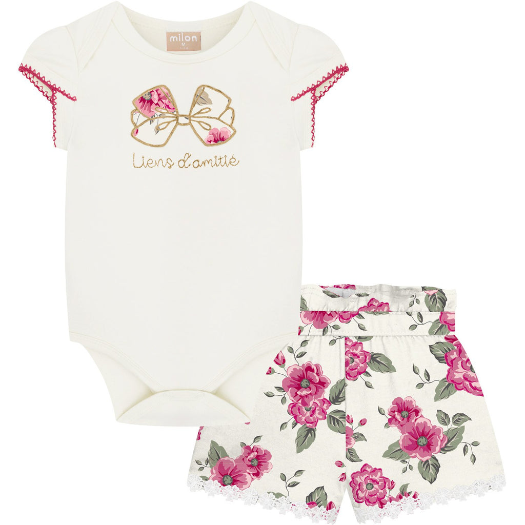 Milon Floral Shorts & Bodysuit Set