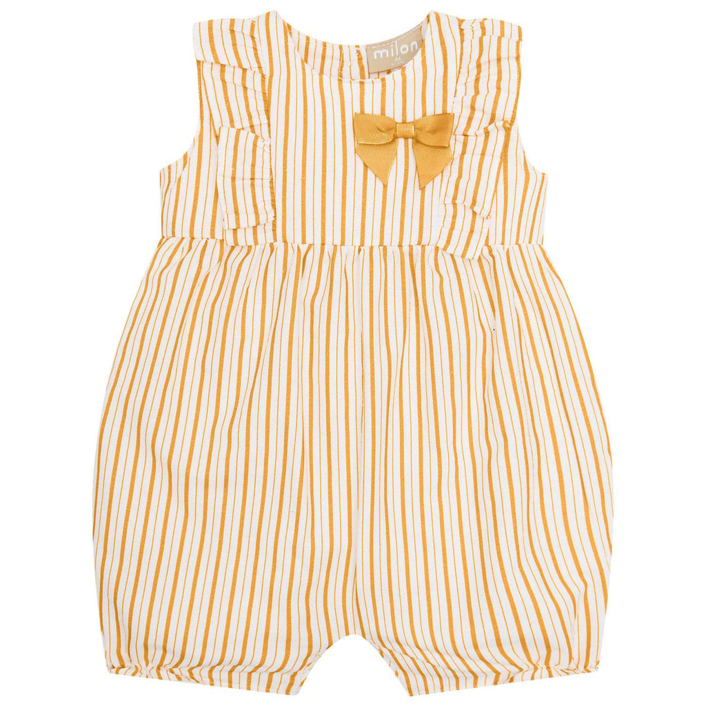 Milon Yellow Striped Romper