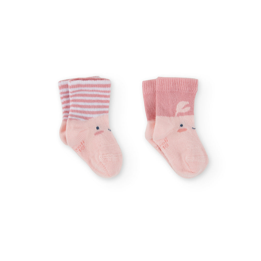 Boboli Pink Striped Socks