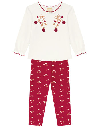 Milon Cherry Top & Leggings Set