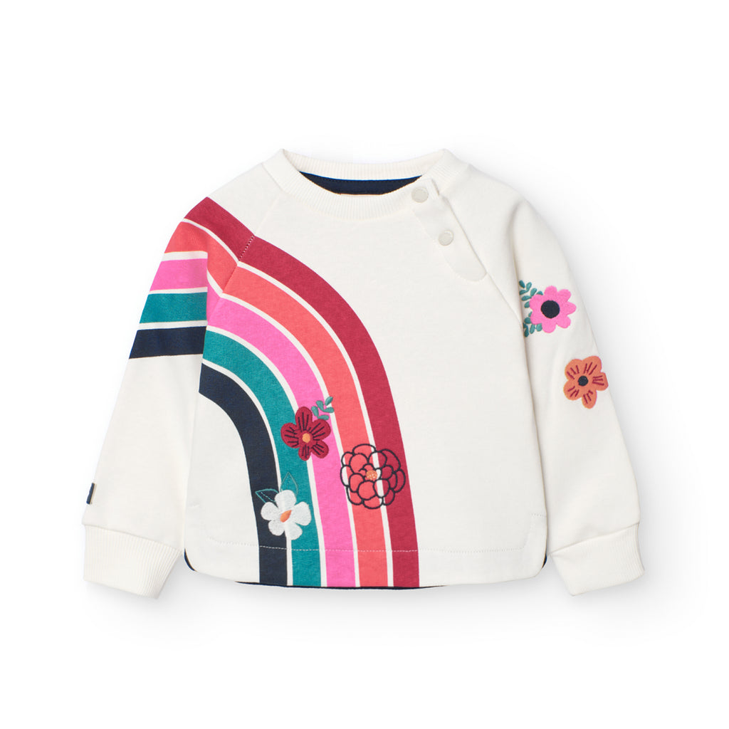 Boboli Rainbow Print Sweatshirt