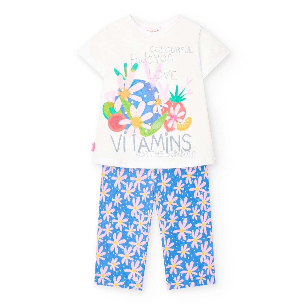 Boboli Floral Leggings & Top Set