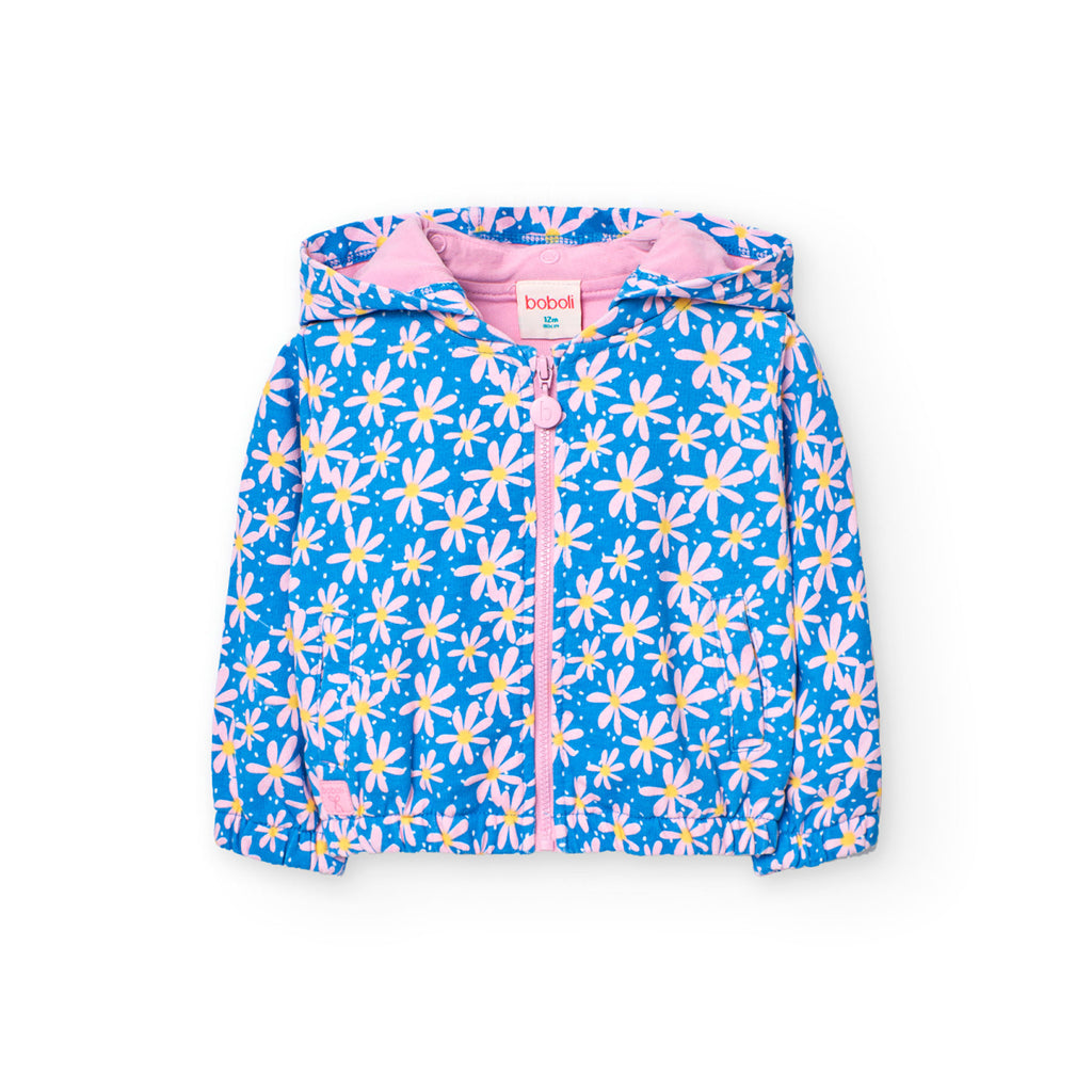 Boboli Floral Fleece Jacket