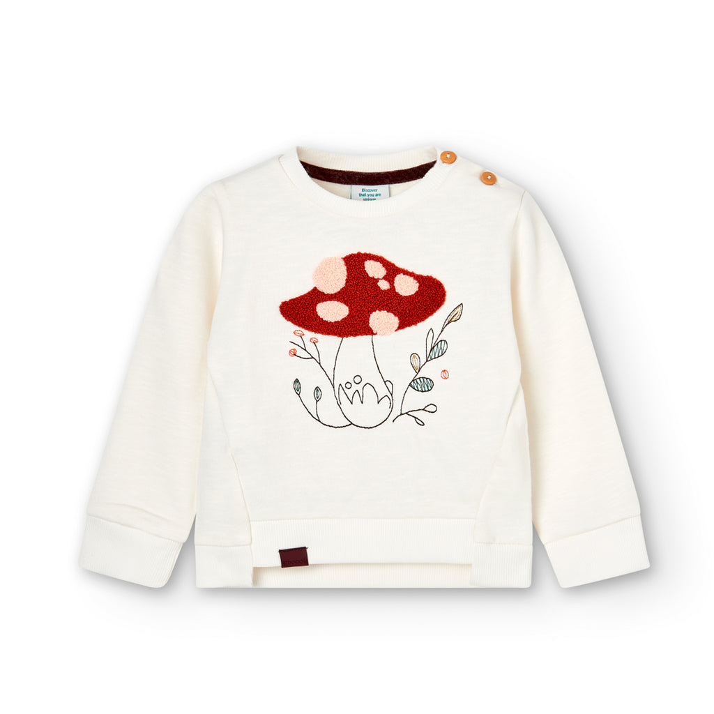 Boboli Mushroom Print Sweatshirt