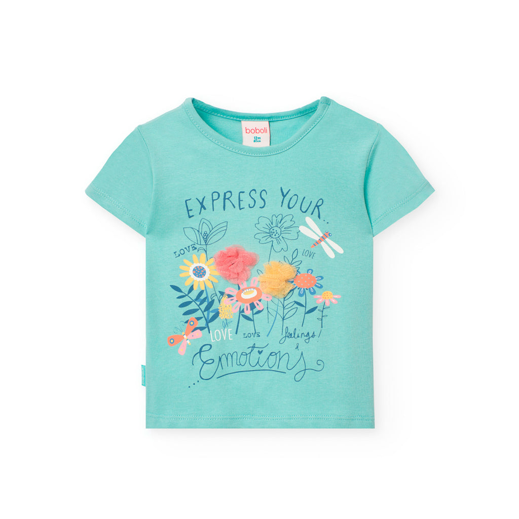 Boboli Express Emotion Floral T-Shirt