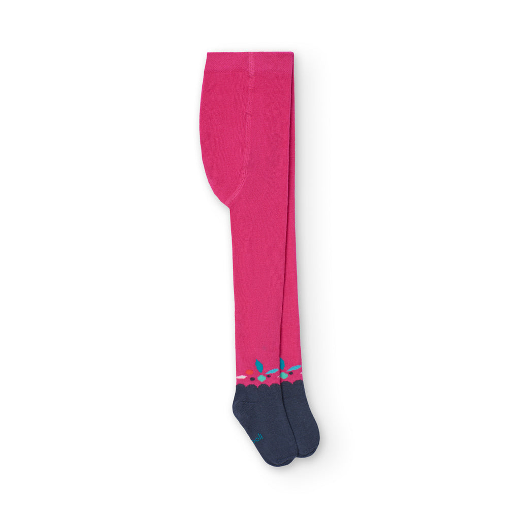 Boboli Hibiscus Pink Tights