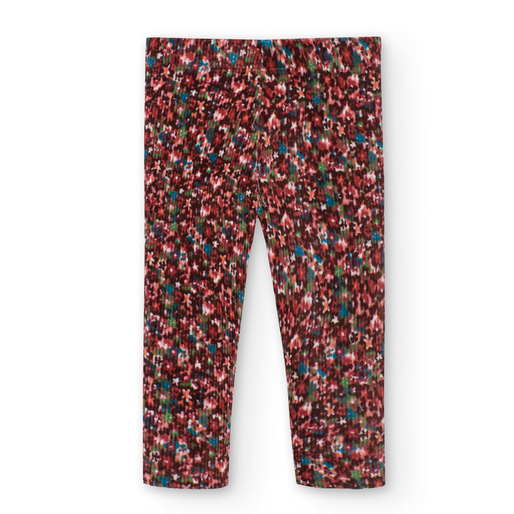 Boboli Floral Cord Leggings