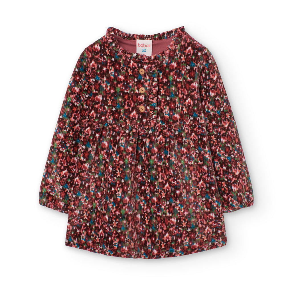 Boboli Floral Cord Dress