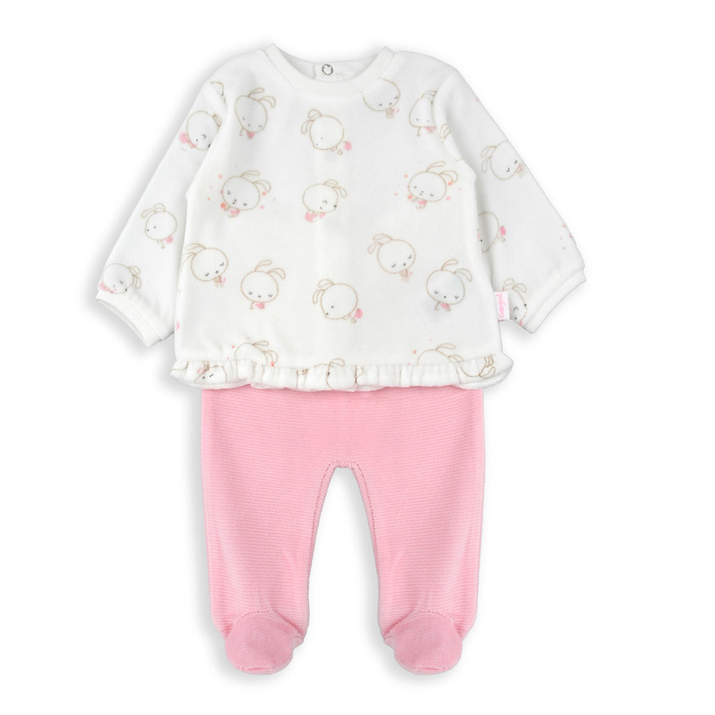 Babybol Pink Velour 2 Piece Set