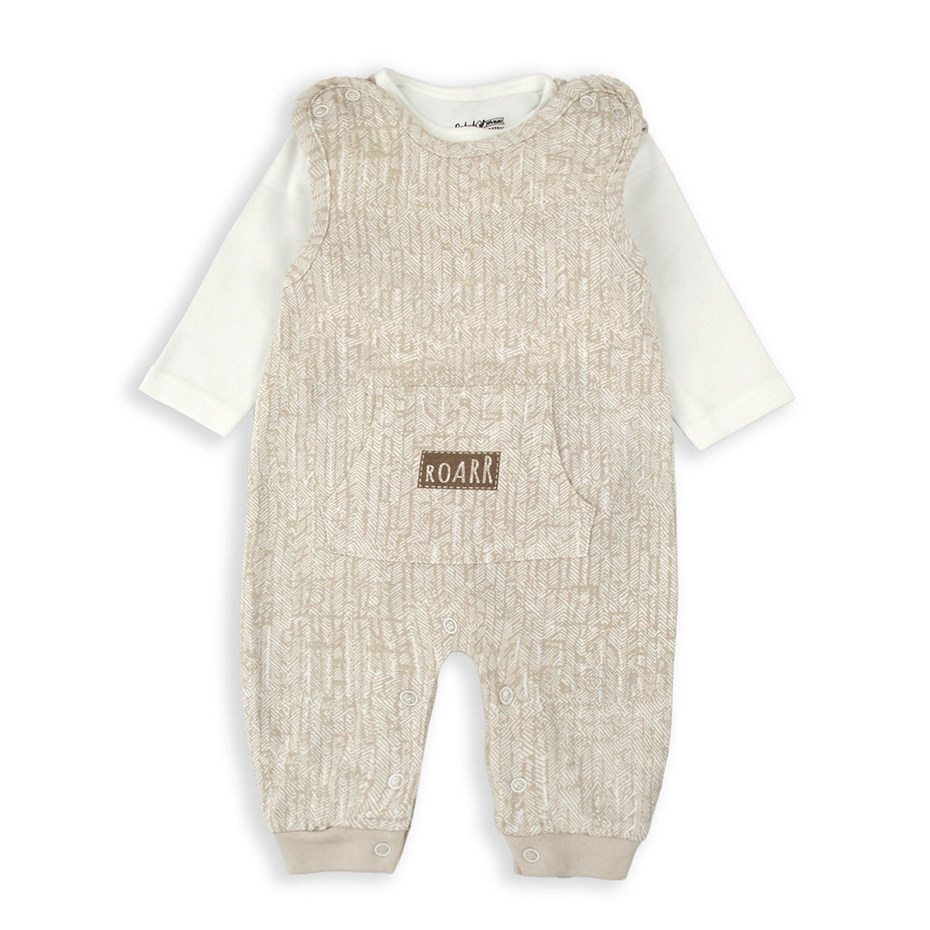 Babybol Beige Dungaree Set