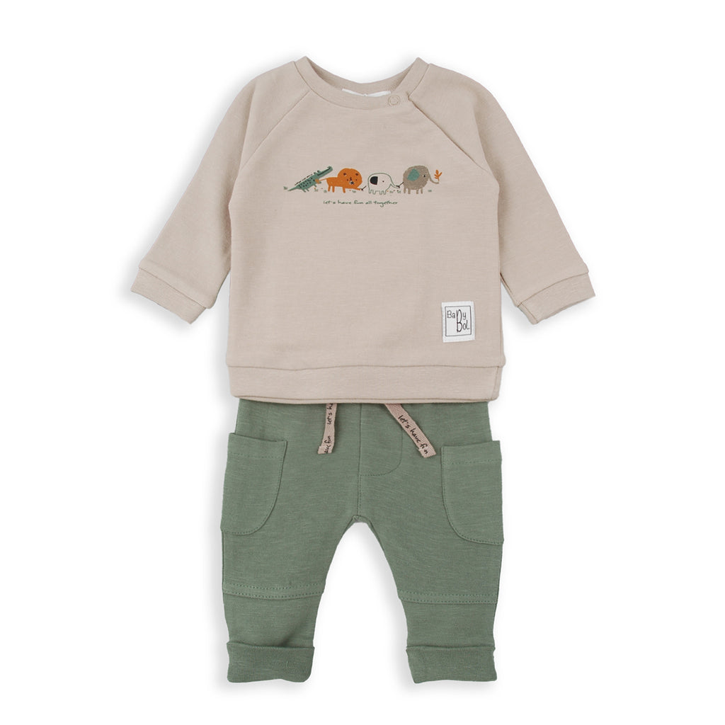 Babybol Safari Sweatshirt & Jogger Set