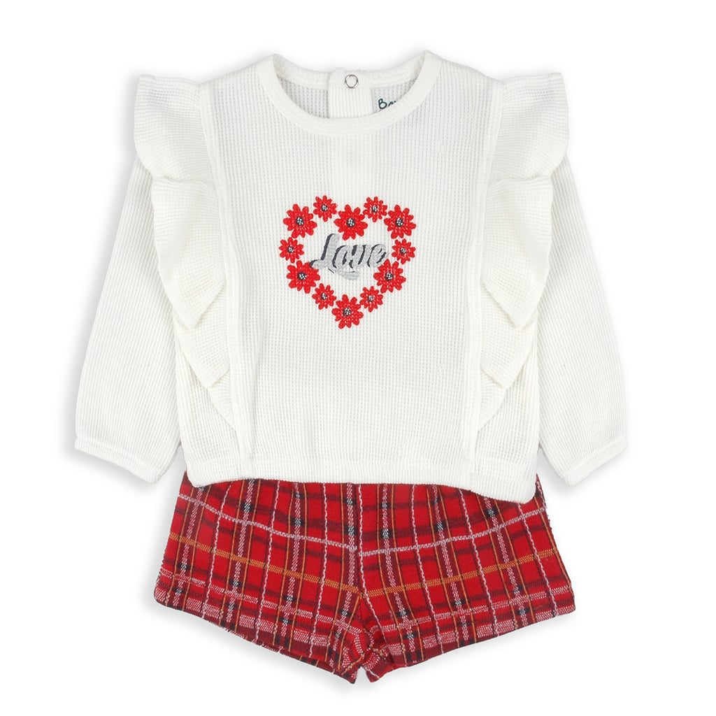 Babybol Check Shorts & Top Set