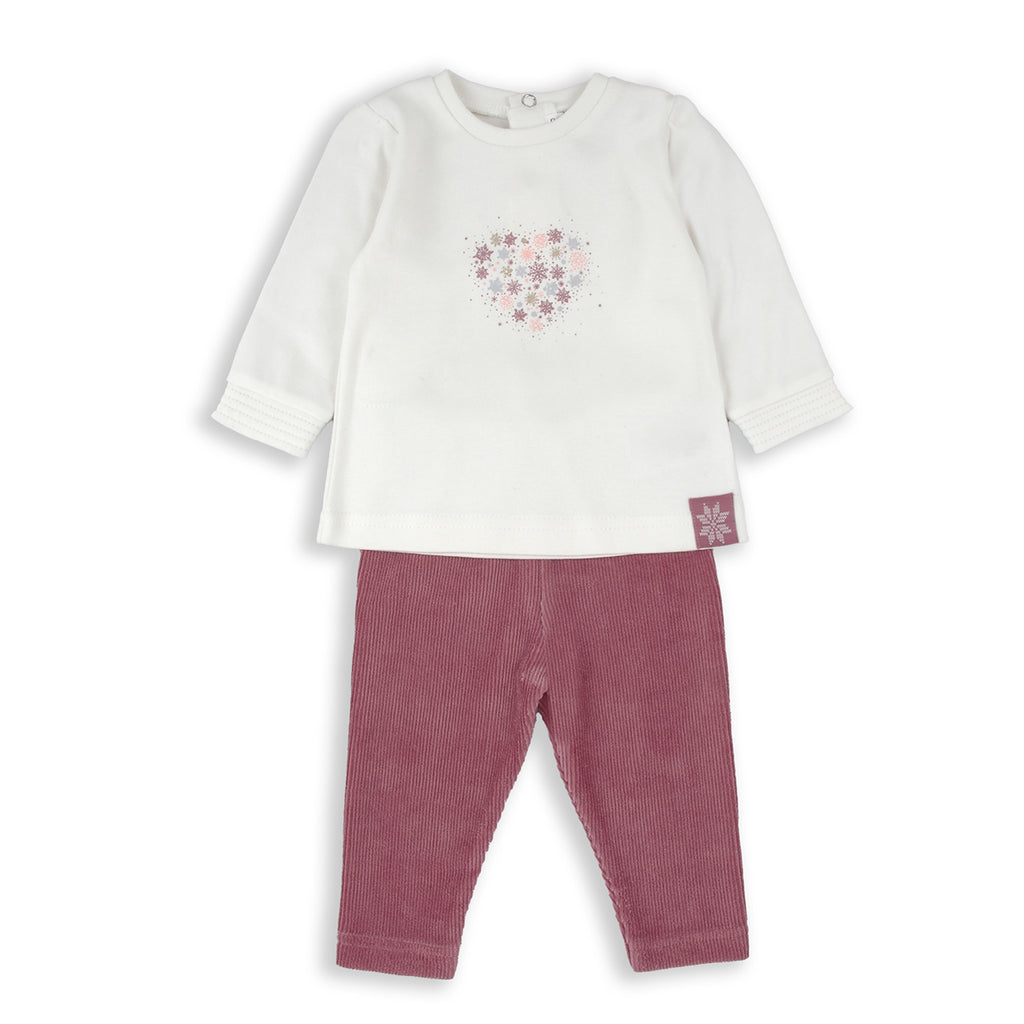 Babybol Snowflake Sweatshirt & Ribbed Legging Set