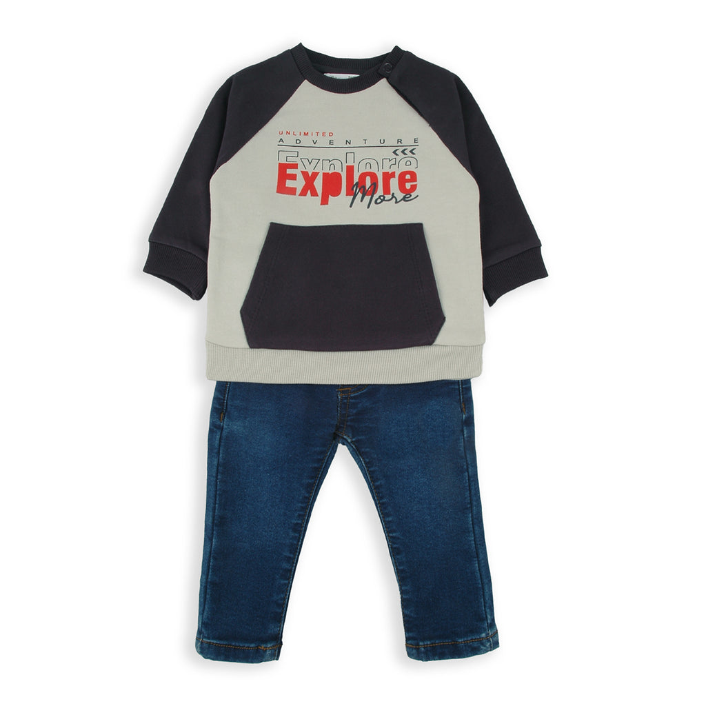 Babybol Explore Sweatshirt & Jeans Set