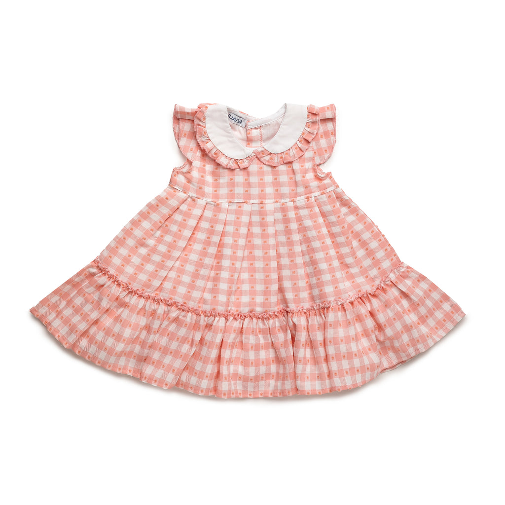 Juliana Pink Check Dress