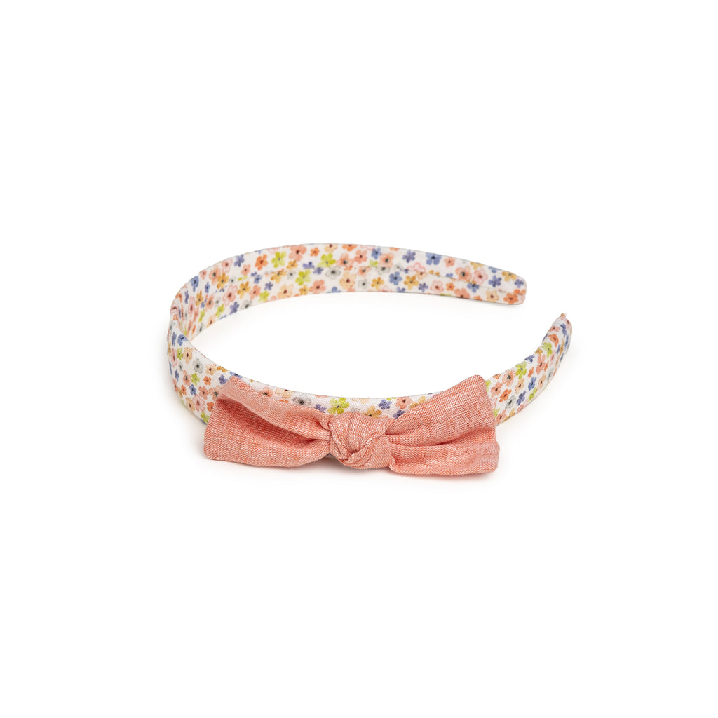 Juliana Pink Bow Floral Headband