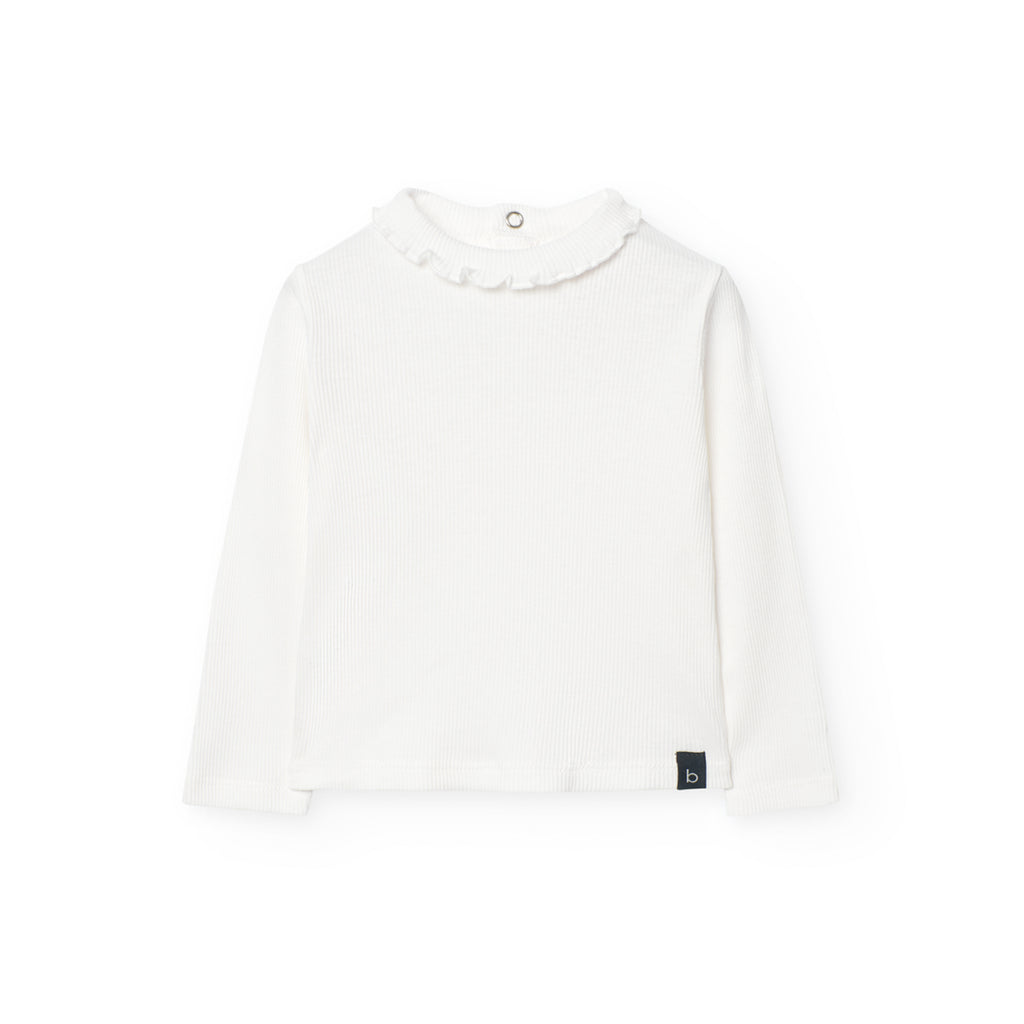 Boboli Long Sleeve White Top