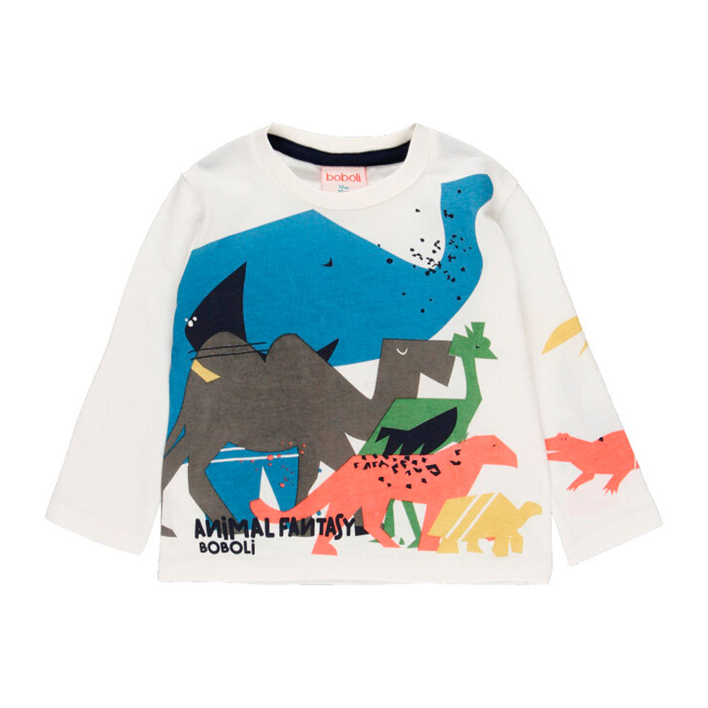 Boboli Dinosaur Print Top