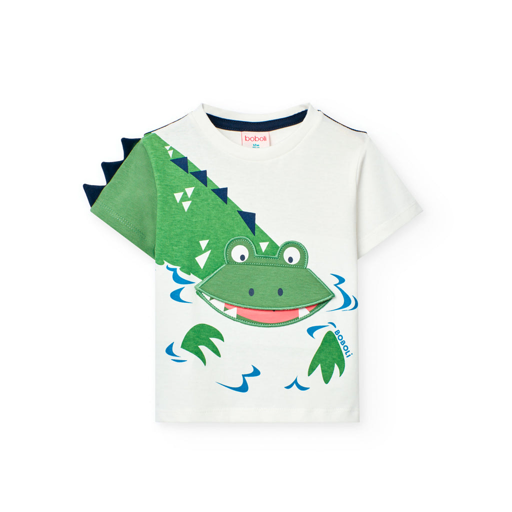 Boboli Dinosaur Print T-Shirt