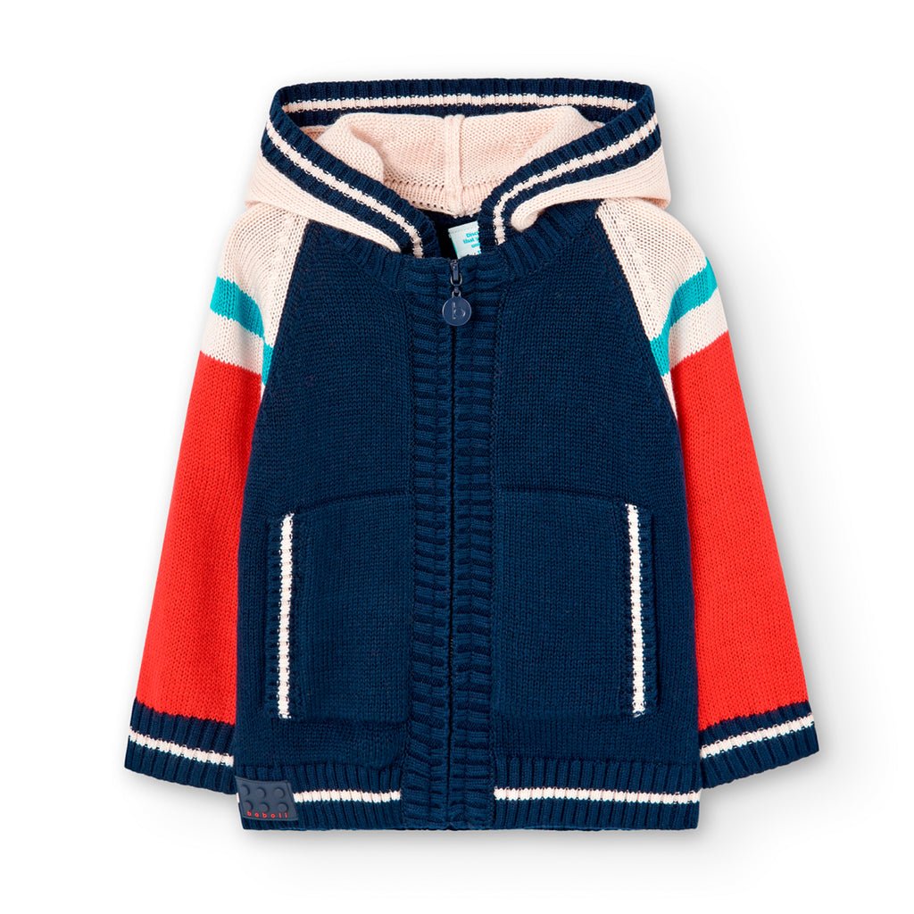 Boboli Navy Knit Jacket