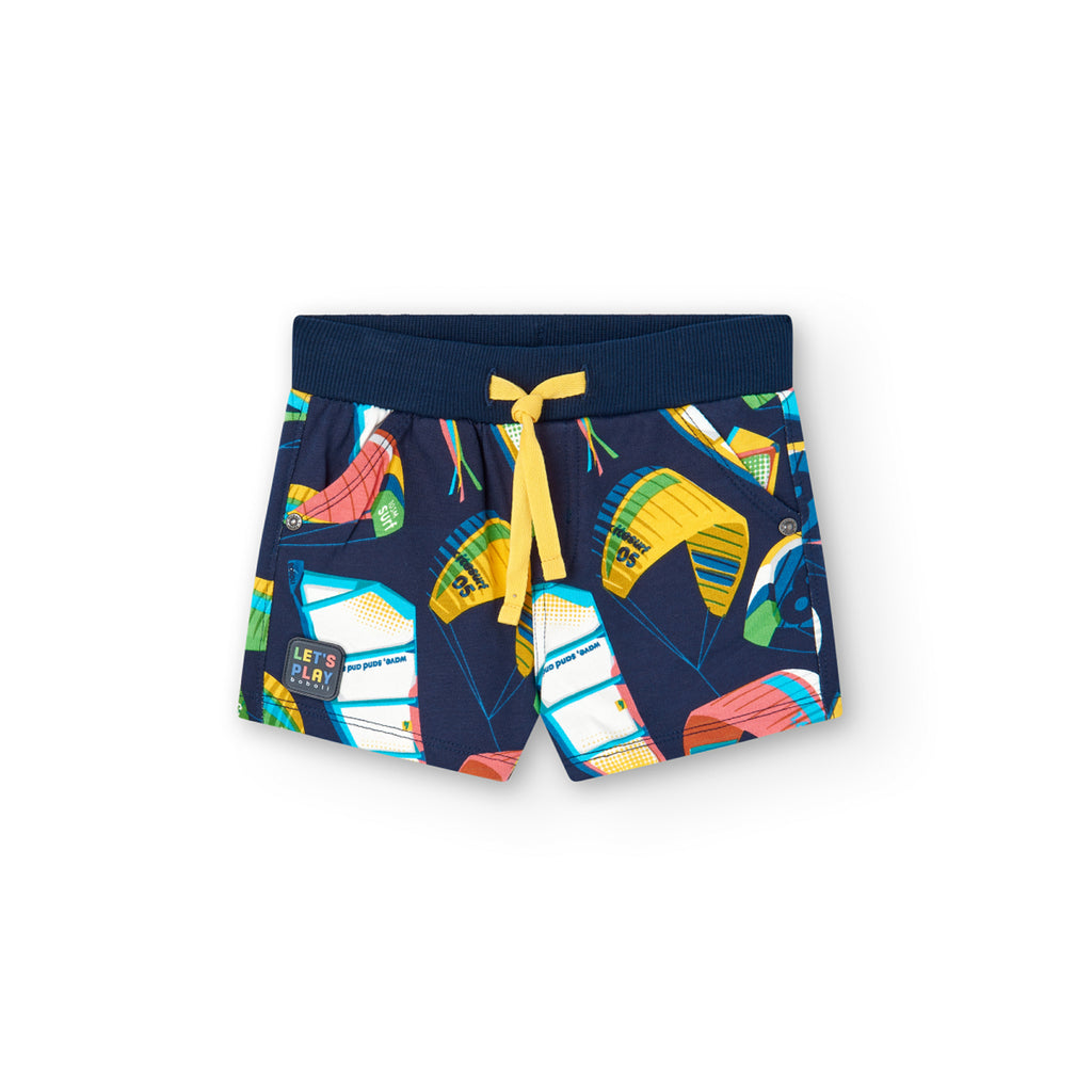 Boboli Navy Print Shorts