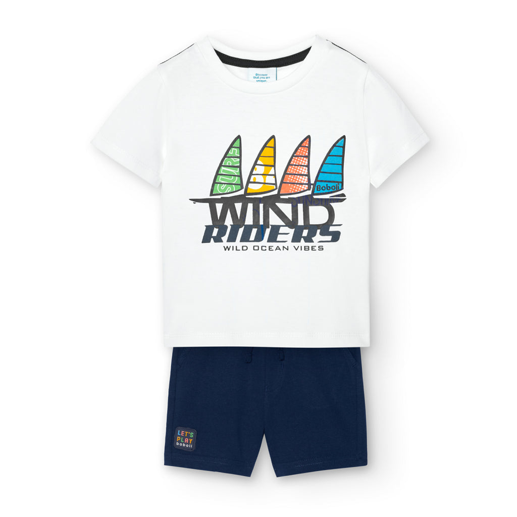 Boboli Wild Ocean Shorts & T-Shirt Set