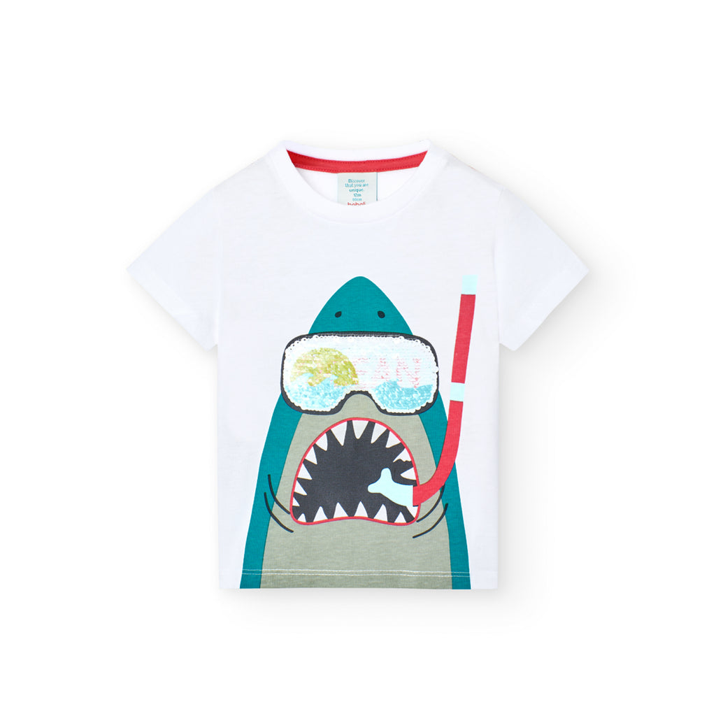 Boboli Ocean Vibes Shark T-Shirt