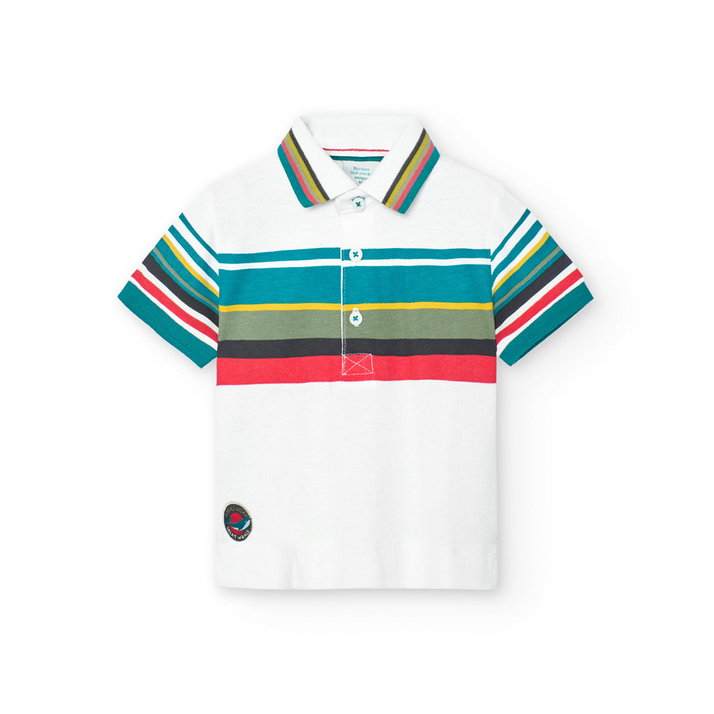 Boboli Striped Polo Shirt