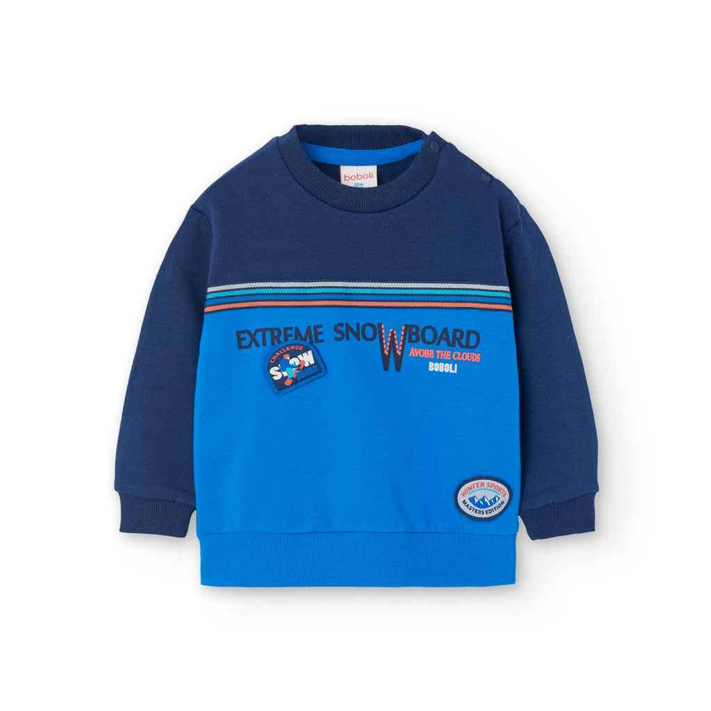 Boboli Navy Extreme Snowboard Sweatshirt