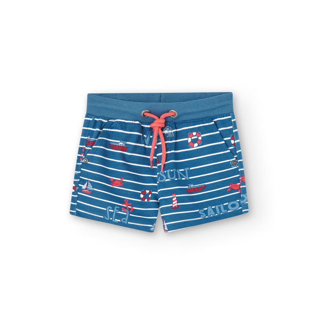 Boboli Sailor Striped Bermuda Shorts