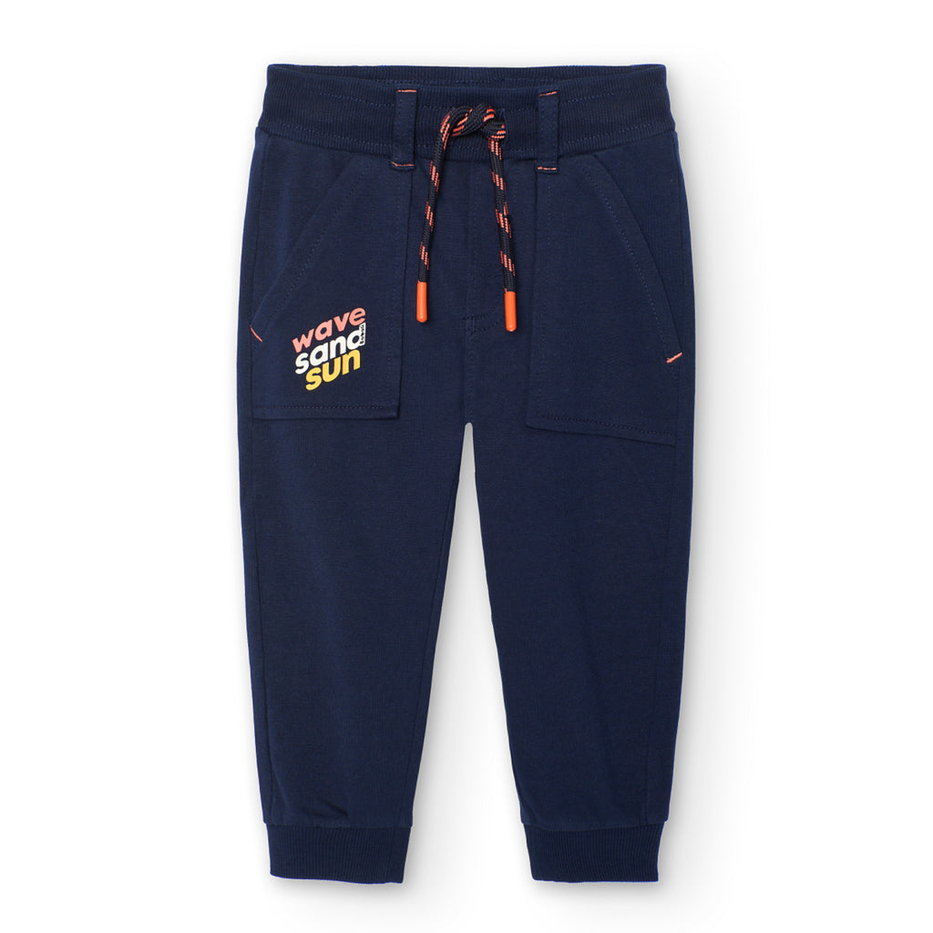 Boboli Navy Fleece Jogger