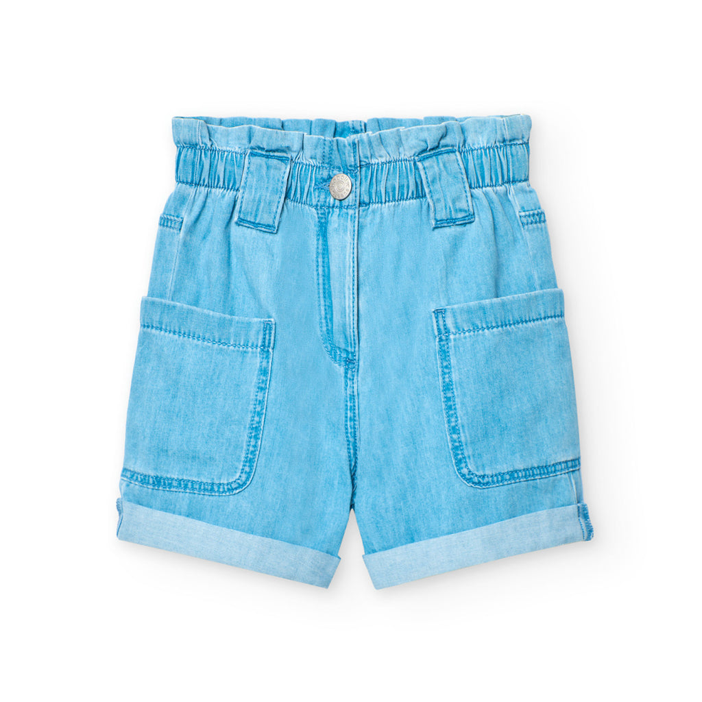 Boboli High Waisted Denim Shorts