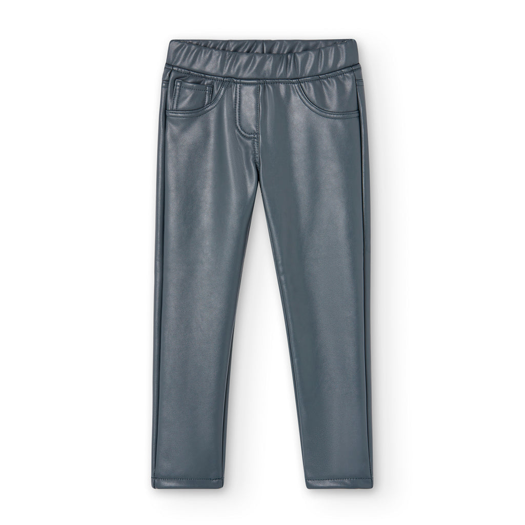 Boboli Black Pleather Jeggings