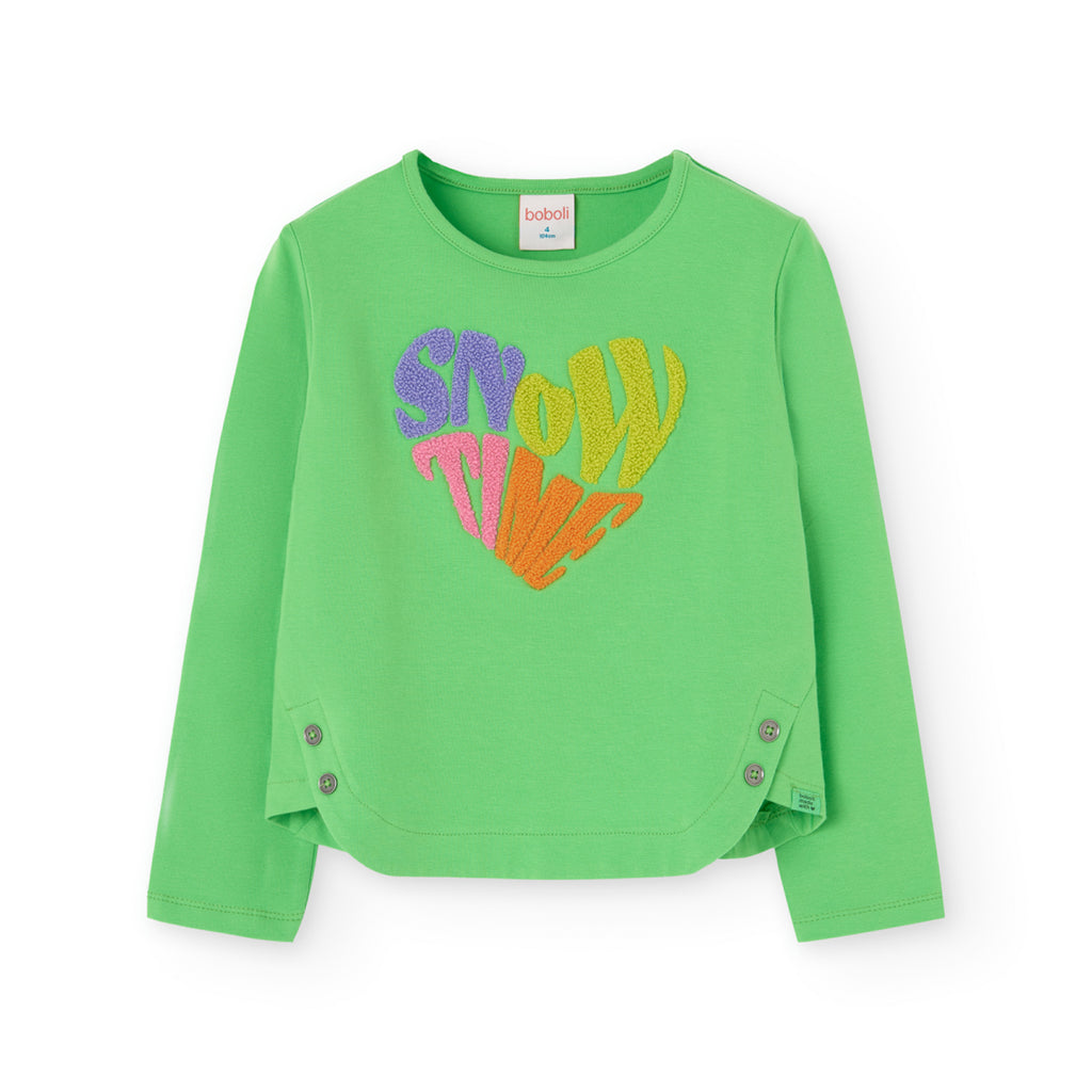 Boboli Green Long Sleeve Top