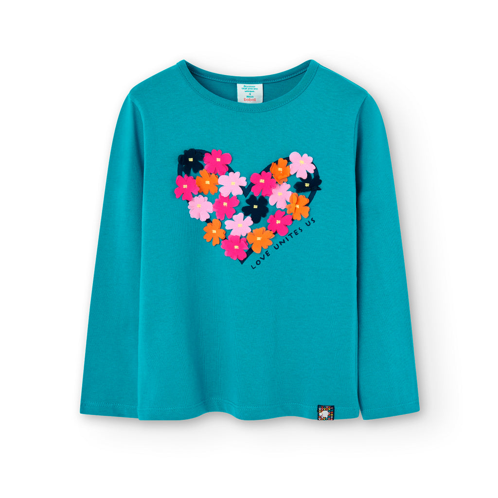 Boboli Love Unites Us Long Sleeve Top