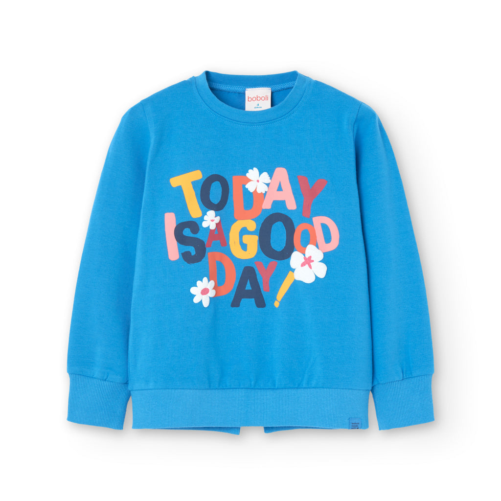 Boboli Good Day Blue Long Sleeve Top