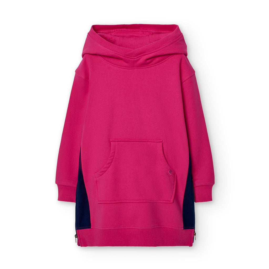 Boboli Pink Hoodie Dress