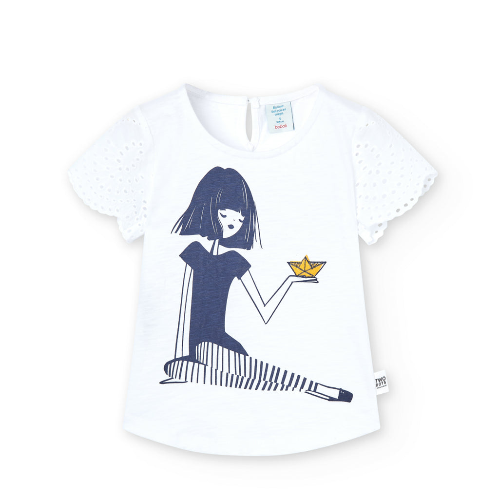 Boboli Girl Graphic Print T-Shirt