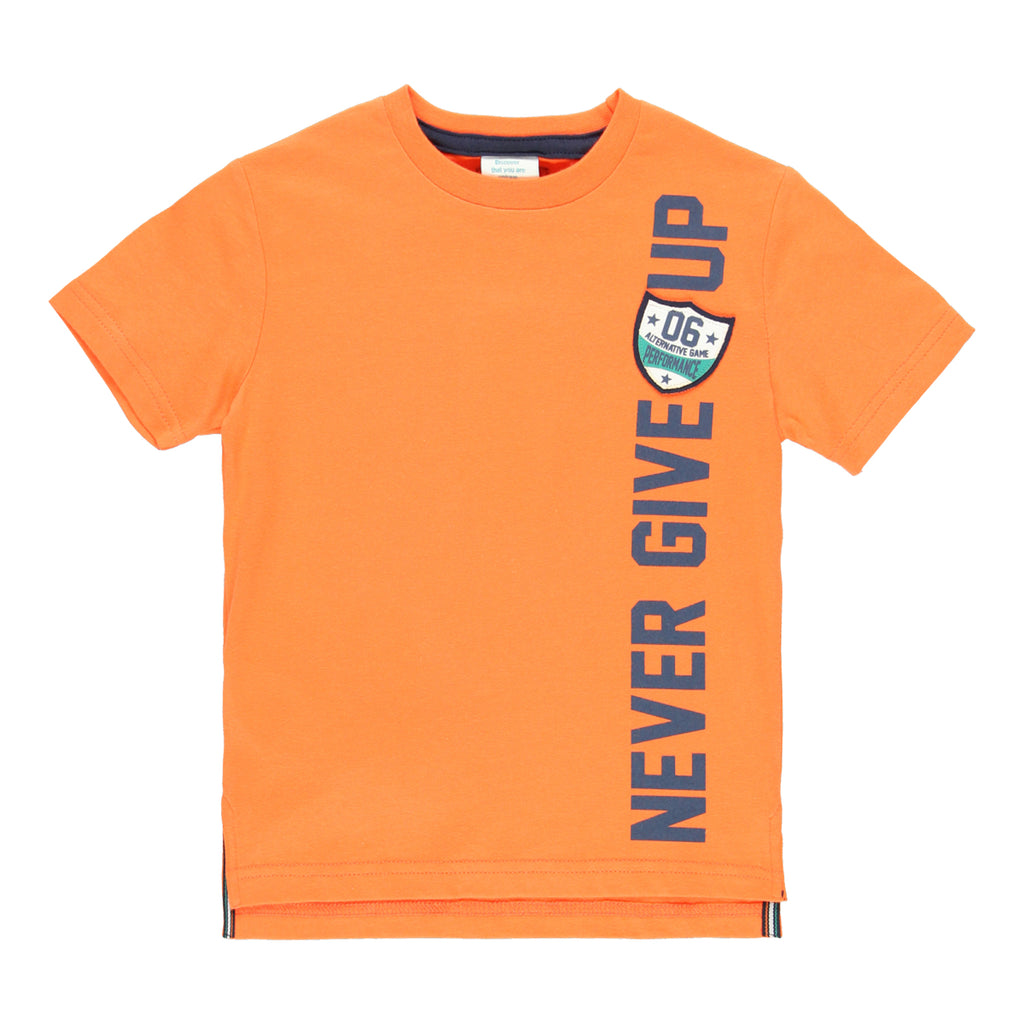 Boboli Never Give Up Orange T-Shirt